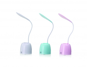 LAMPARA DE ESCRITORIO LED CON PORTALPICES