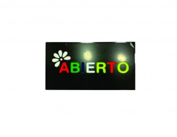CARTEL LUMINOSO ABIERTO