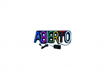 CARTEL LUMINOSO ABIERTO