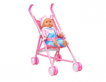 CARRO DE JUGUETE TIPO PARAGUA CON BEBE